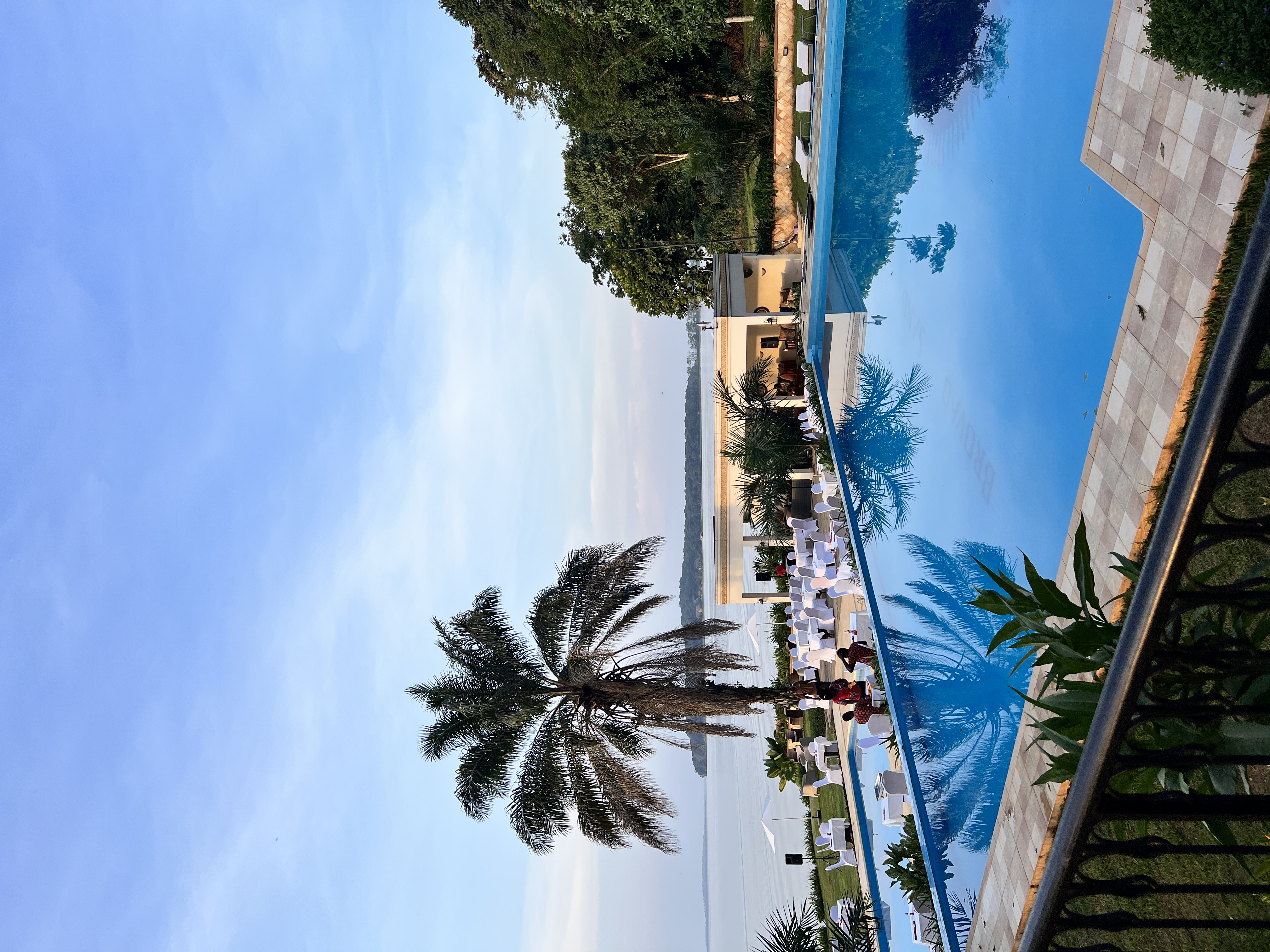 Brovad Sands Lodge pool overlooking Lake Victoria